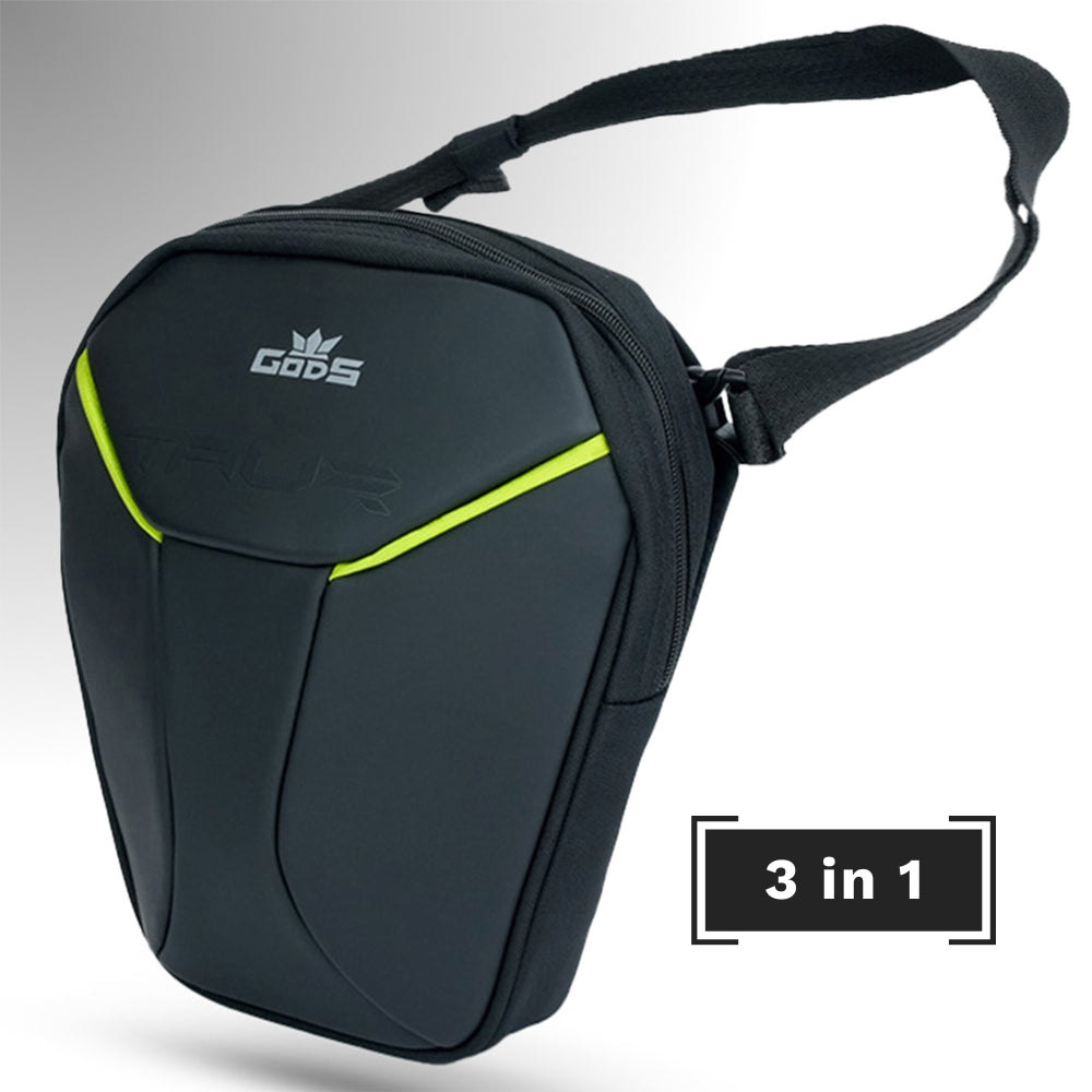 Taur 3-in-1 Green | Non-magnetic | Thigh Bag | Waist Bag | Sling Bag