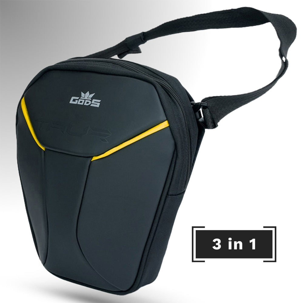 Taur 3-in-1 Yellow | Non-magnetic | Thigh Bag | Waist Bag | Sling Bag