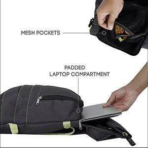 Laptop Compartment and Mesh pockets