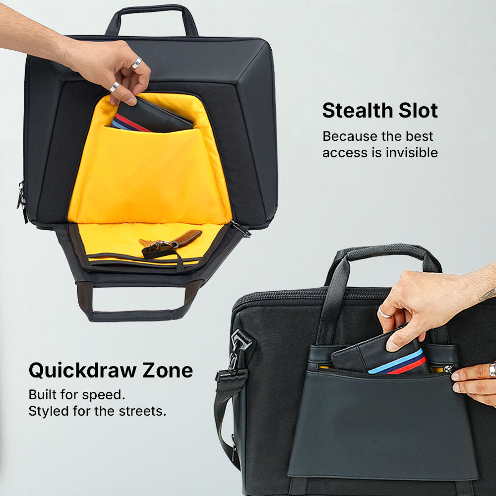 Ghost ZED Business Laptop Messenger Bag – 16L Sling for Men & Women | Fits 15.6” Laptop | Water-Resistant | Office, Work & Travel Companion