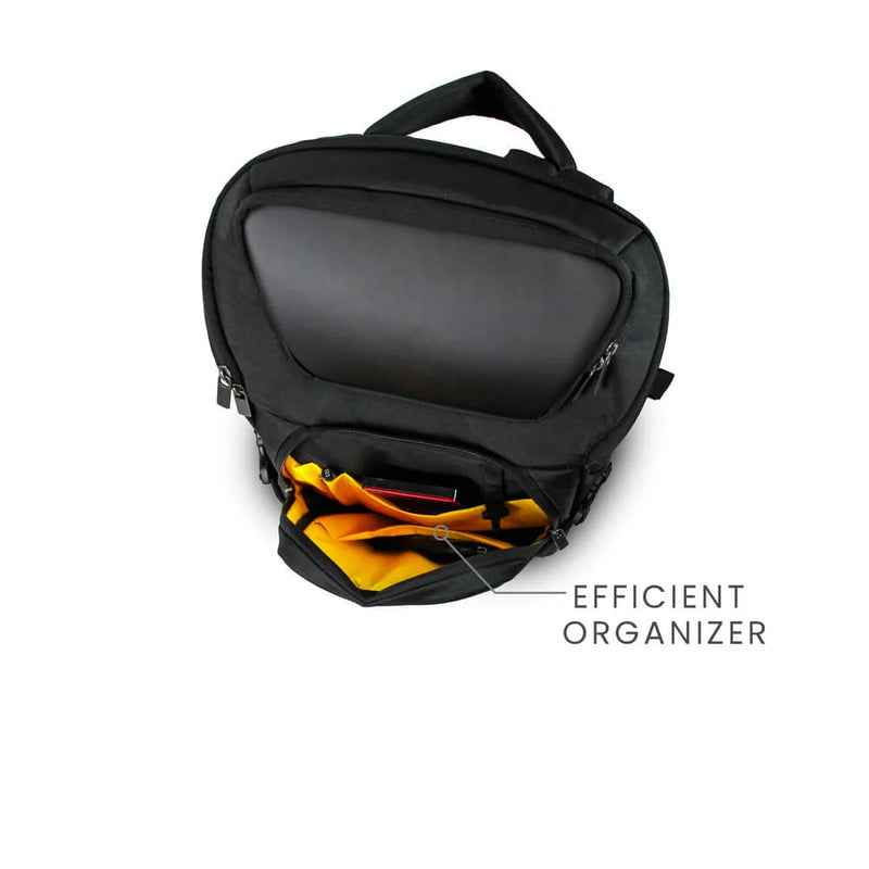 FRONT POCKET WITH EFFICIENT ORGANISER