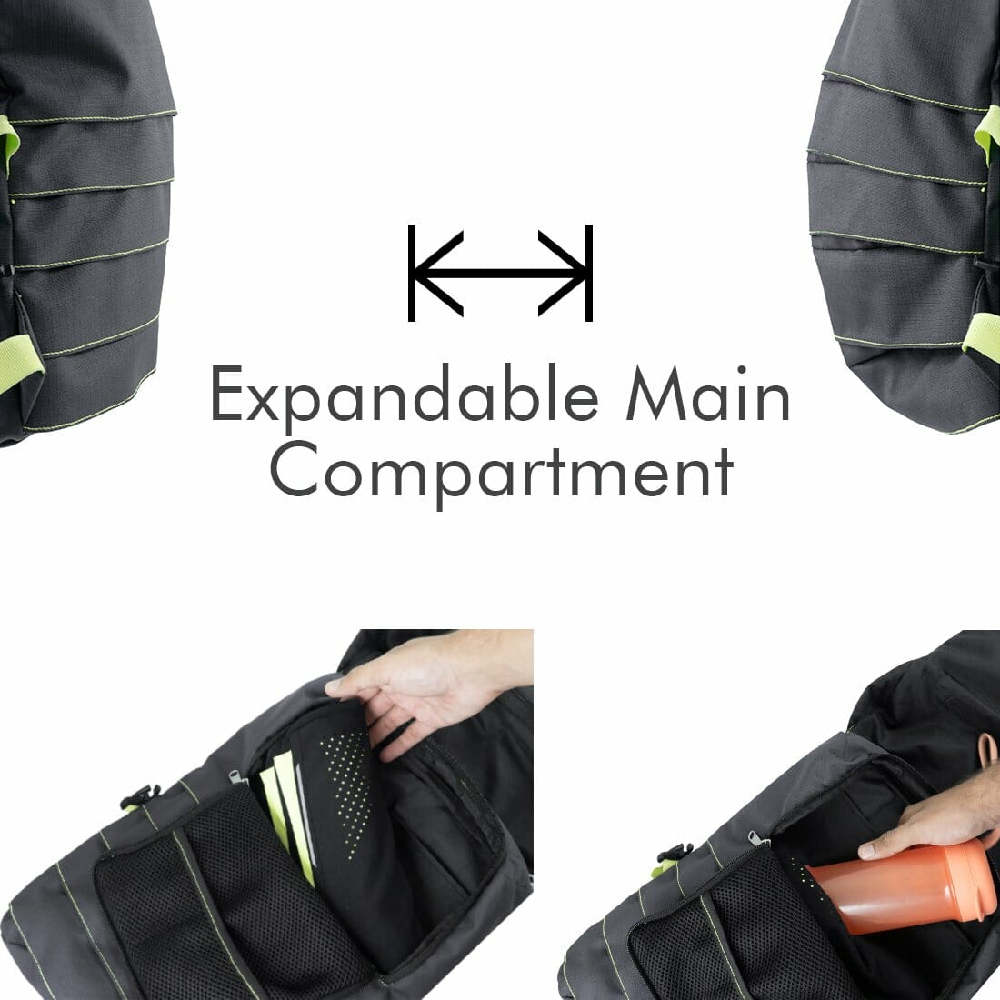 Gods - AEROS 12 - Expandable Light - Weight Laptop backpack (15.6 inch laptops) -