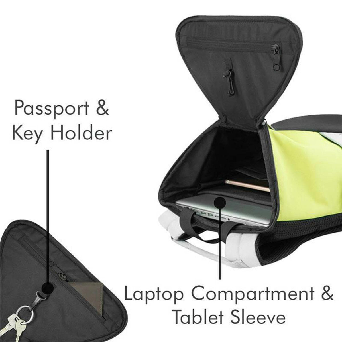 Gods - Azrel - 20 litres, Green Laptop backpack (15.6 inch laptops) -