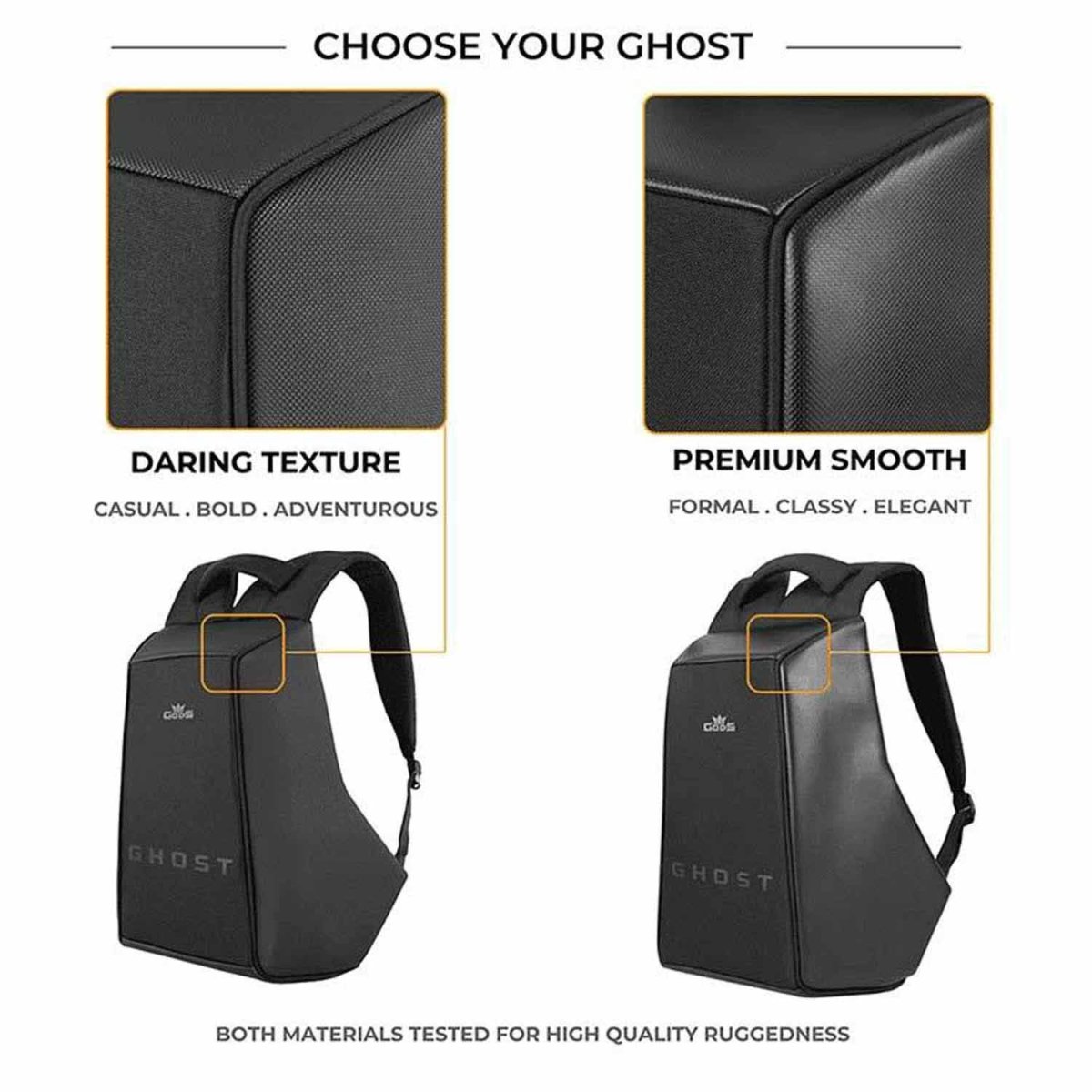 Gods - Ghost Blue Pixel – 25 litres, Anti Theft Laptop backpack (15.6 inch laptops) - Ghost