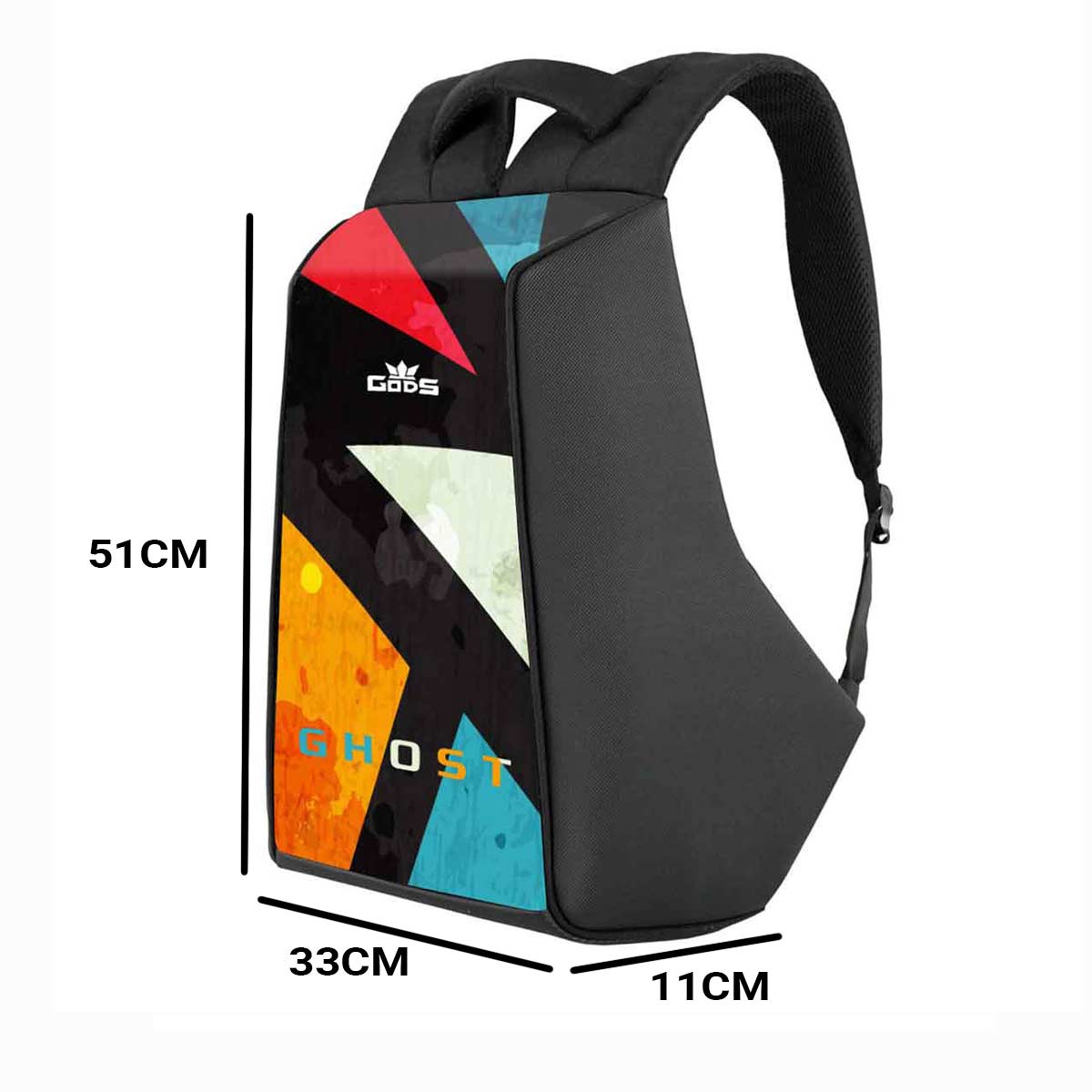 Gods - Ghost Tiles – 25 litres, Anti Theft Laptop backpack (15.6 inch laptops) - Ghost