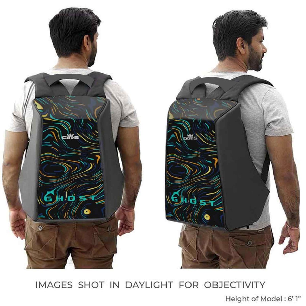 Gods - Ghost Vincent - 25 litres, Anti Theft Laptop backpack (15.6 inch laptops) - Ghost