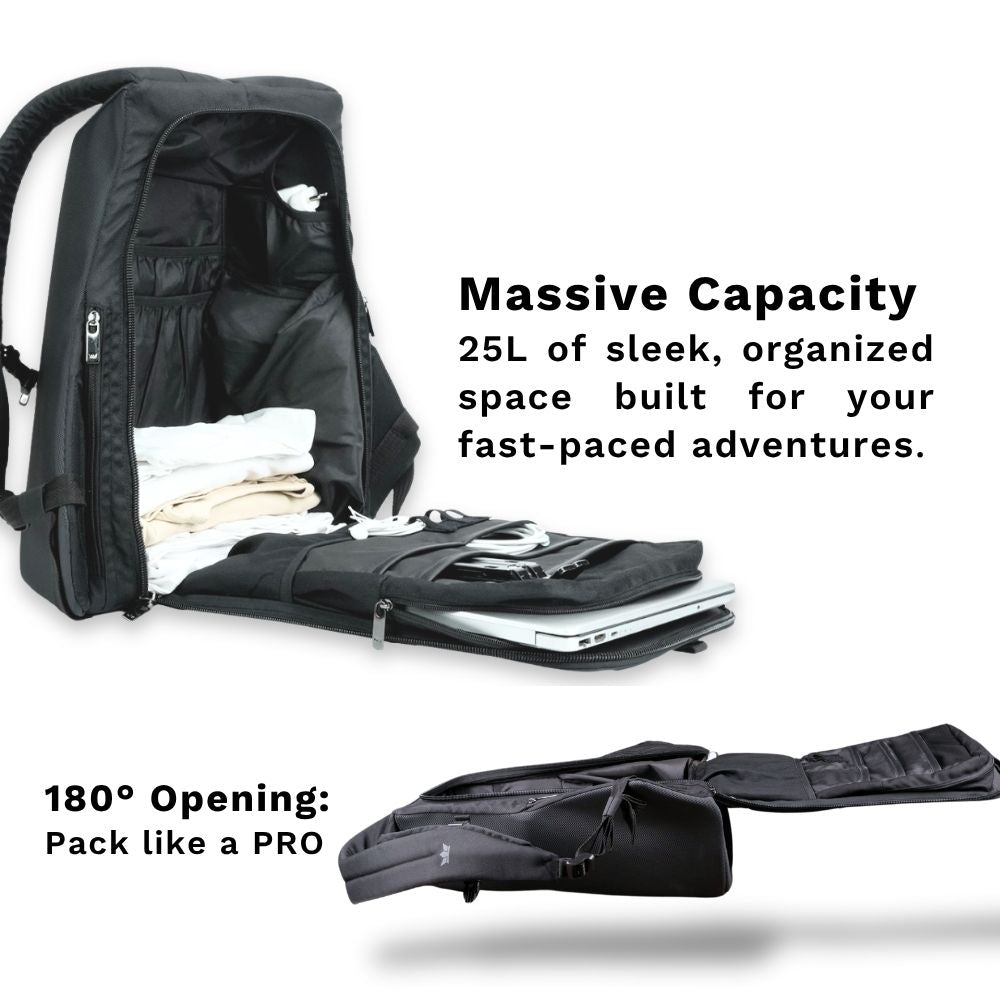 GODS - Ghost X | Daring Texture | Anti - Theft Office Laptop Backpack (25L) - Backpack — RoadGods — 9