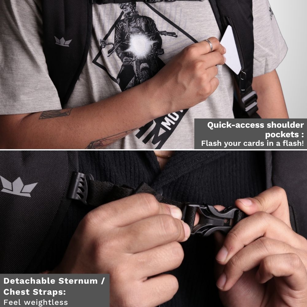 GODS - Ghost X | Daring Texture | Anti - Theft Office Laptop Backpack (25L) - Backpack — RoadGods — 8