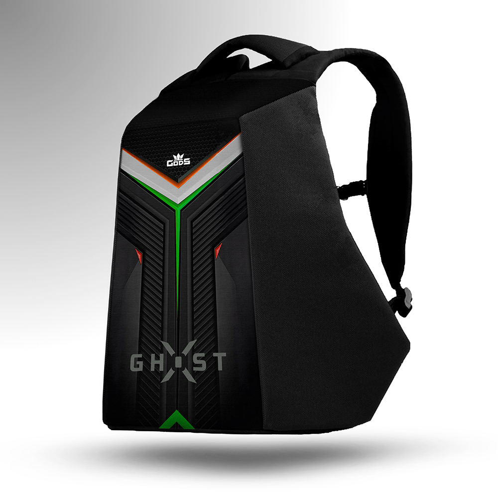 Gods - Ghost X Flag Anti Theft Office Laptop Backpack for Men – Hard Shell, 25L Professional Work Bag - Ghost