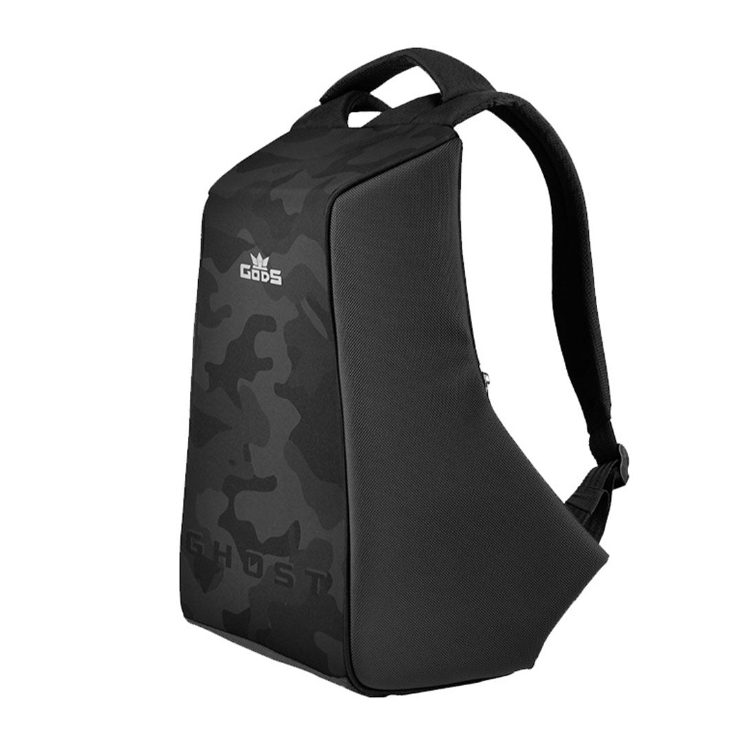 Gods - Ghost Black Camo– 25 litres, Anti Theft Laptop backpack (15.6 inch laptops) - Ghost — RoadGods — 2