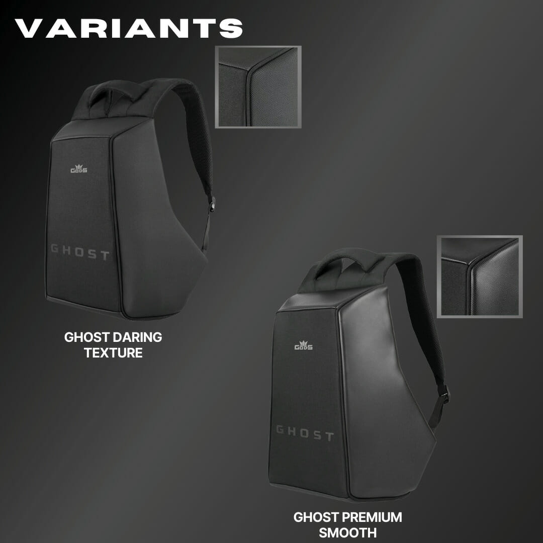Gods - Ghost Daring Texture - 25 litres, Anti Theft Laptop backpack (15.6 inch laptops) - Backpack — RoadGods — 6