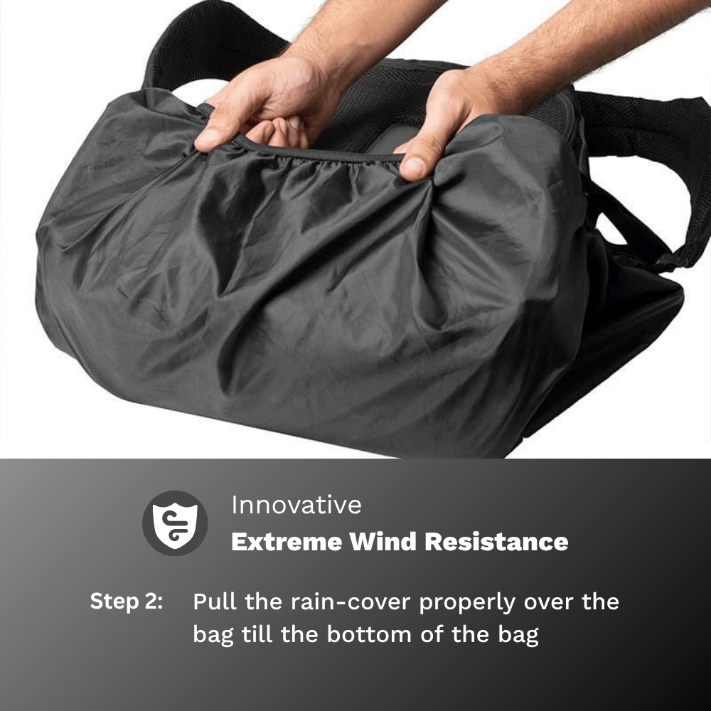 Gods - GODS Rain Cover for Backpacks (20L - 35L) | All - Weather Raincover, Waterproof, Wind - Resistant, No - Stitch Design | Fits Ghost X, Zarc X & More - Accessories