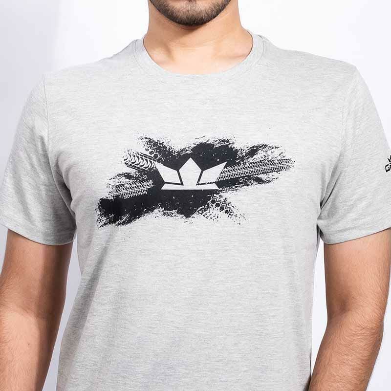 Gods - Grunge Crown Men's Grey Tshirt - Gods Exclusive Collection - Shirts