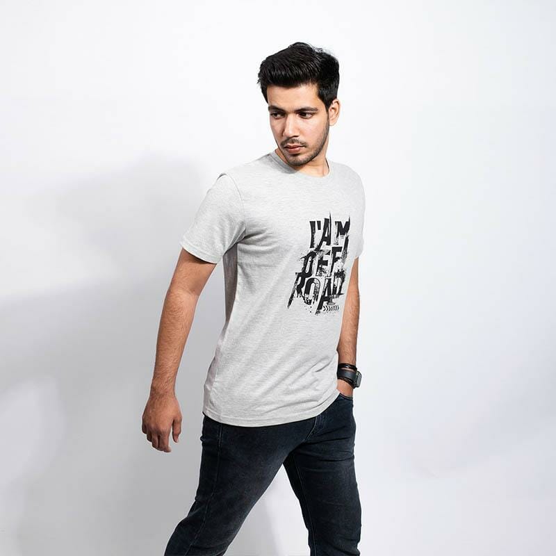 Gods - I am Off - Road Men's Grey Tshirt - Gods Exclusive Collection - Shirts