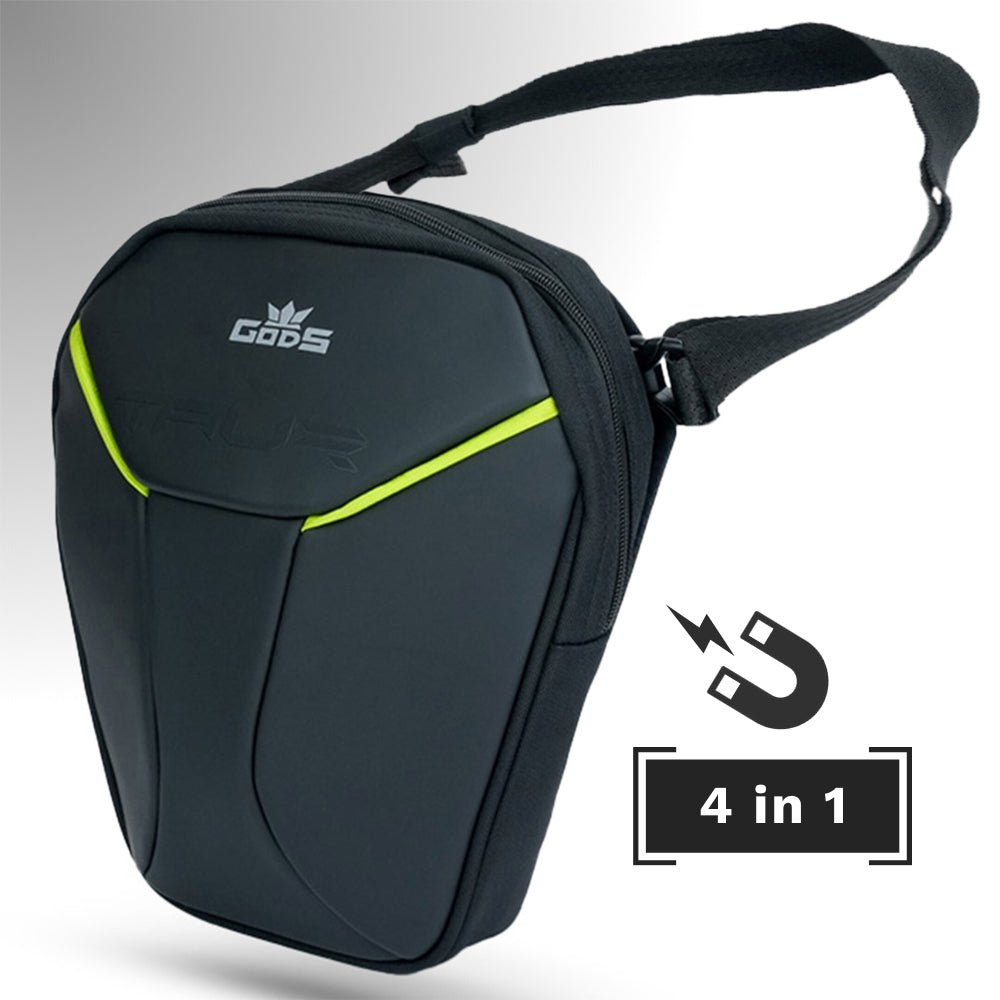 Gods - Taur 4 - in - 1 Green | Magnetic Tank Bag | Thigh Bag | Waist Bag | Sling Bag - Accessories