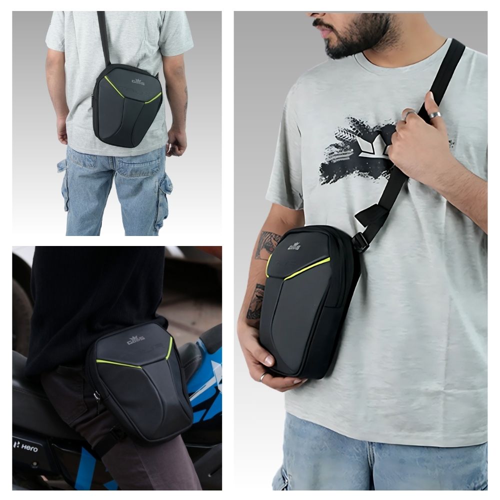 Gods - TAUR: The Ultimate 3 - in - 1 Riding Gear – Thigh Bag | Waist Bag | Sling Bag - Green - Accessories
