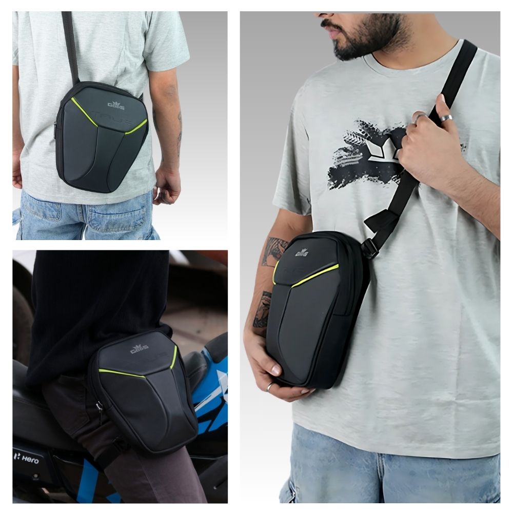 Gods - TAUR: The Ultimate 4 - in - 1 Riding Gear – Thigh Bag | Waist Bag | Sling Bag | Tank Pouch - Green - Accessories