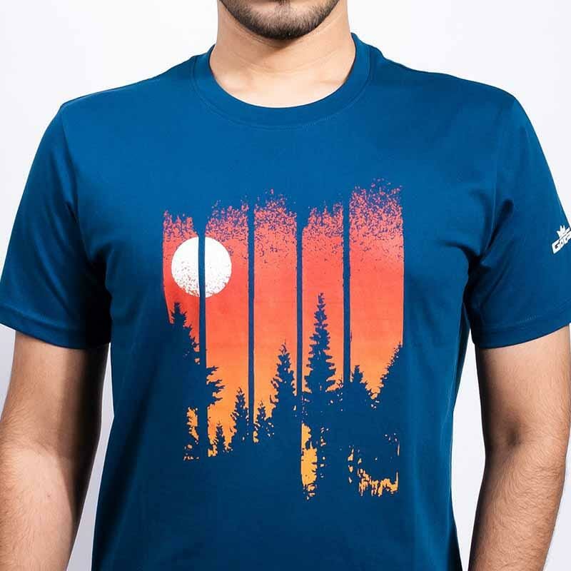 Gods - Trees and Wolf Men's Tshirt - Gods Exclusive Collection - Shirts