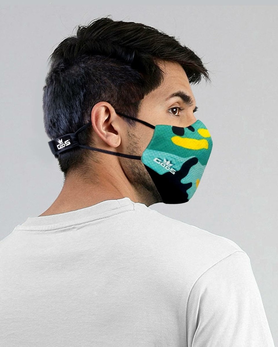 Gods - Xator Combat Face Protector Mask - Green Camo - Accessories