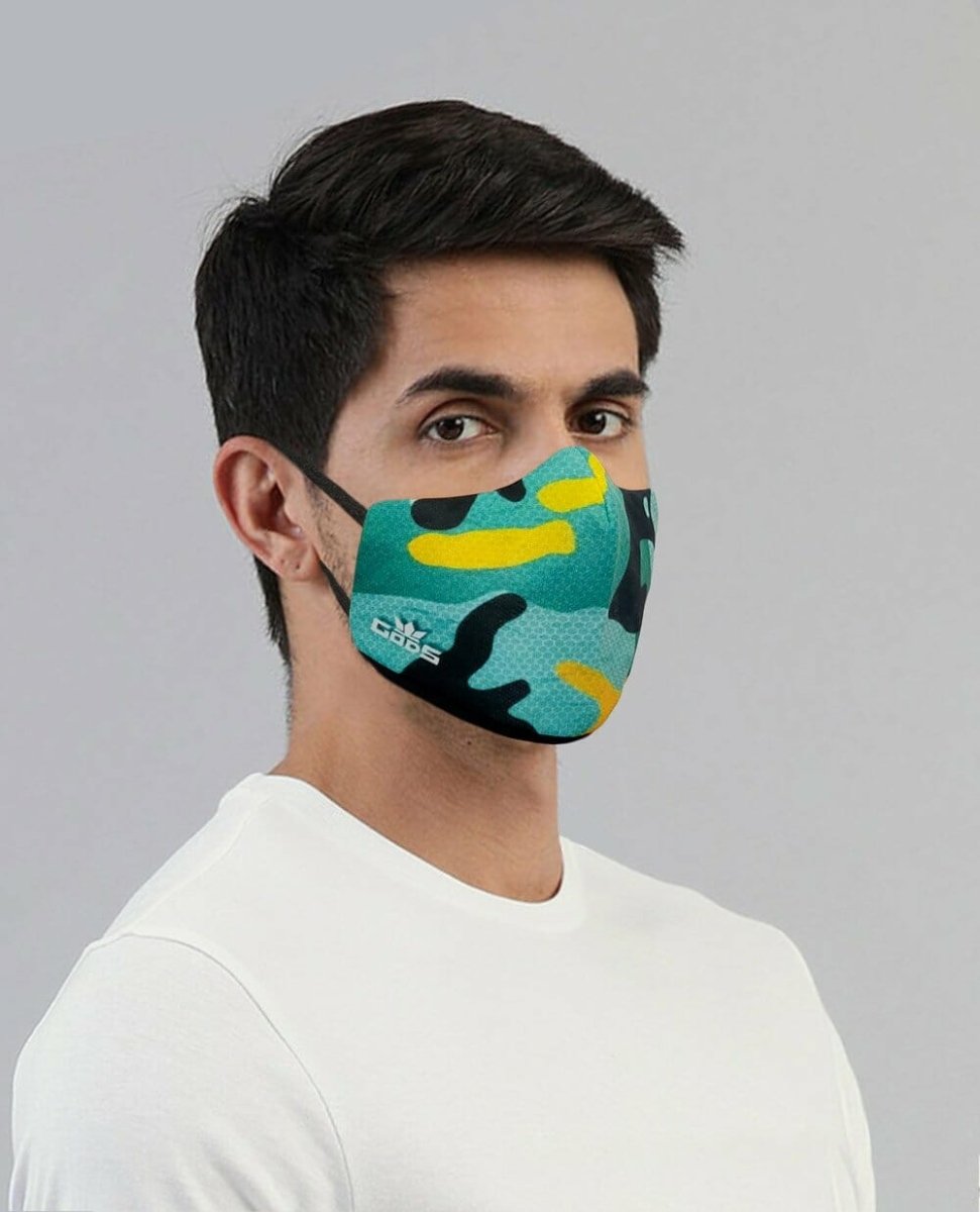 Gods - Xator Combat Face Protector Mask - Green Camo - Accessories