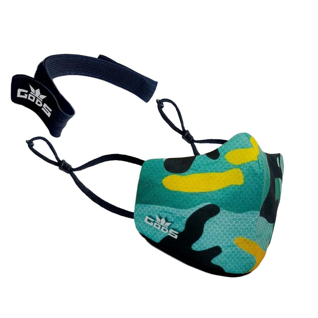 Gods - Xator Combat Face Protector Mask - Green Camo - Accessories