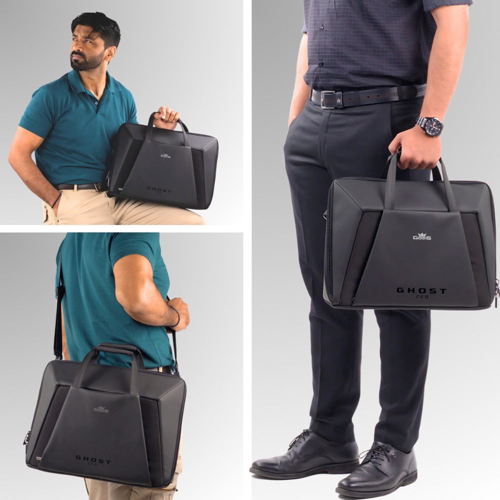 Ghost ZED Business Laptop Messenger Bag – 16L Sling for Men & Women | Fits 15.6” Laptop | Water-Resistant | Office, Work & Travel Companion