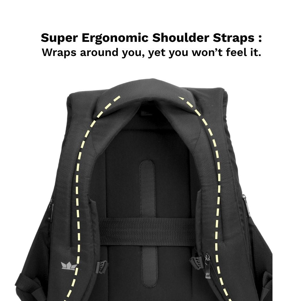 Ghost X Daring Texture Anti Theft Office Laptop Backpack for Men – Hard Shell, 25L Professional Work Bag