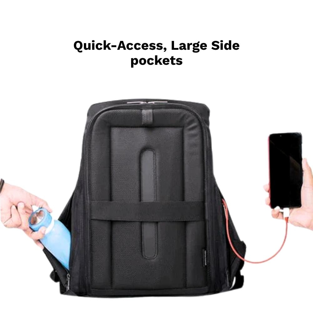 Ghost X Daring Texture Anti Theft Office Laptop Backpack for Men – Hard Shell, 25L Professional Work Bag