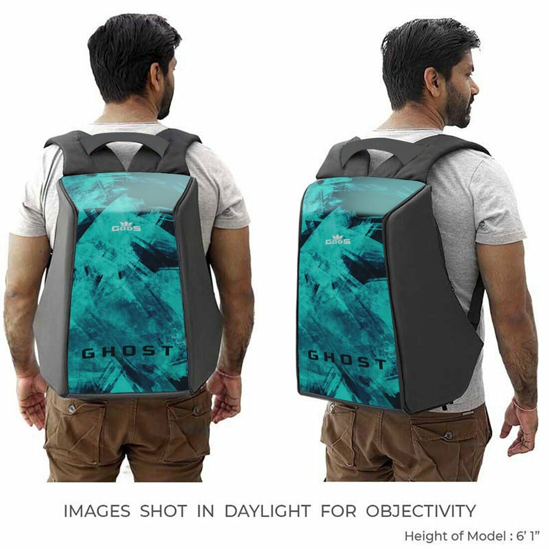Ghost Grunge - Anti-Theft Laptop Backpack - RoadGods