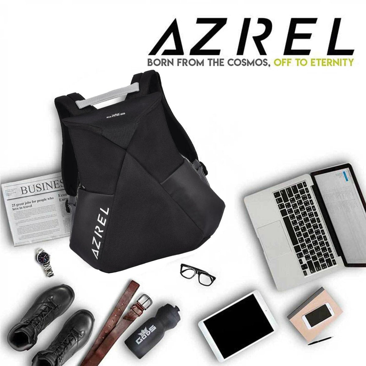 Gods - Azrel - 20 litres, Black Laptop backpack (15.6 inch laptops) - 