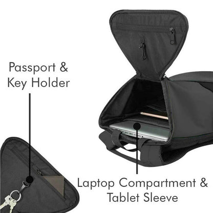 Gods - Azrel - 20 litres, Black Laptop backpack (15.6 inch laptops) - 