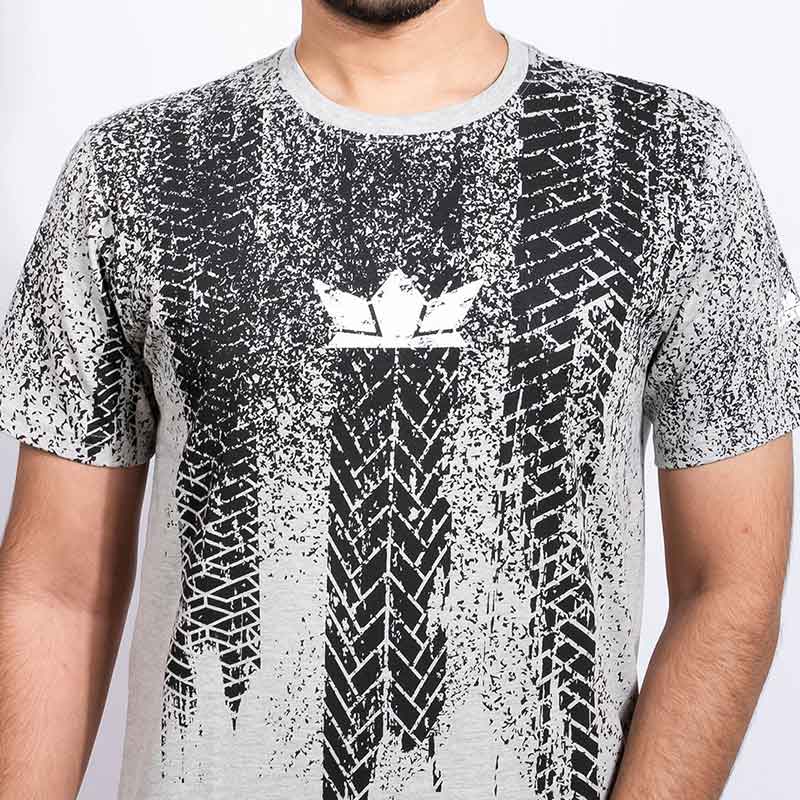Tyre tread Men's Grey T-shirt - Gods Exclusive Collection - RoadGods