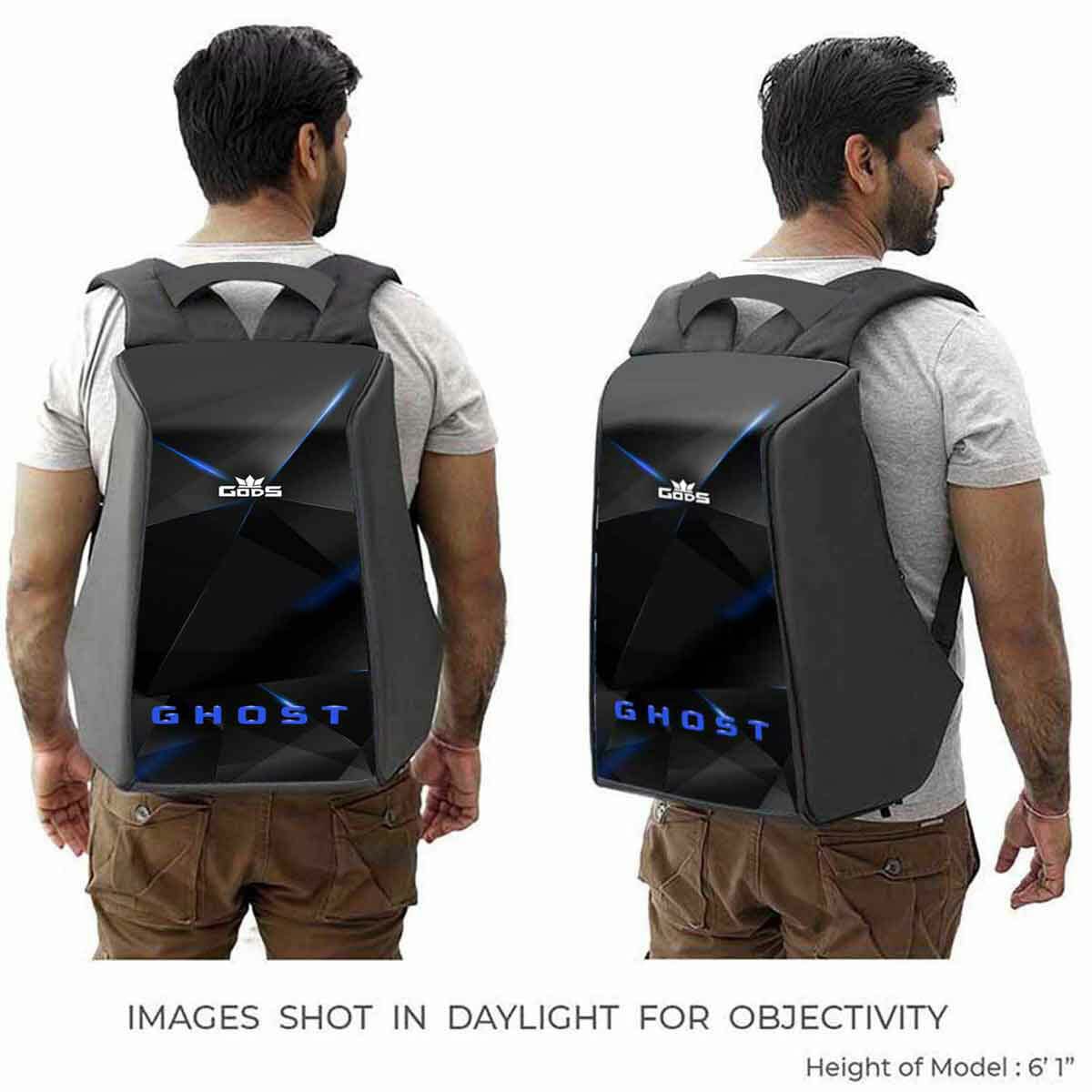 Gods - Ghost Dark Matter – 25 litres, Anti Theft Laptop backpack (15.6 inch laptops) - Ghost