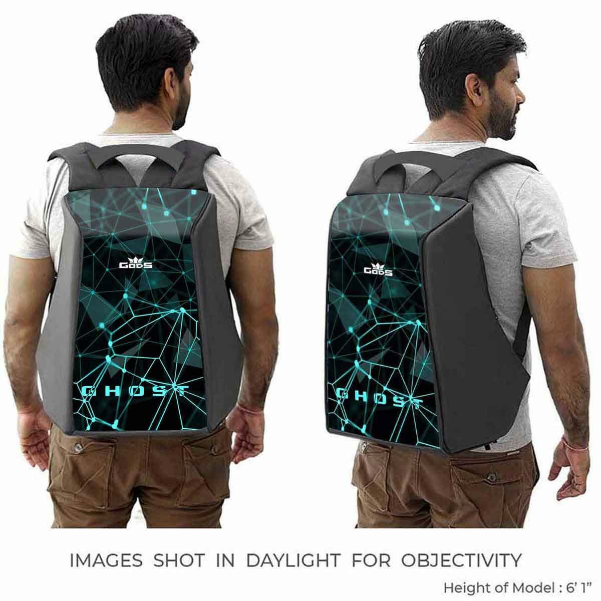 Gods - Ghost Neurolink – 25 litres, Anti Theft Laptop backpack (15.6 inch laptops) - Ghost