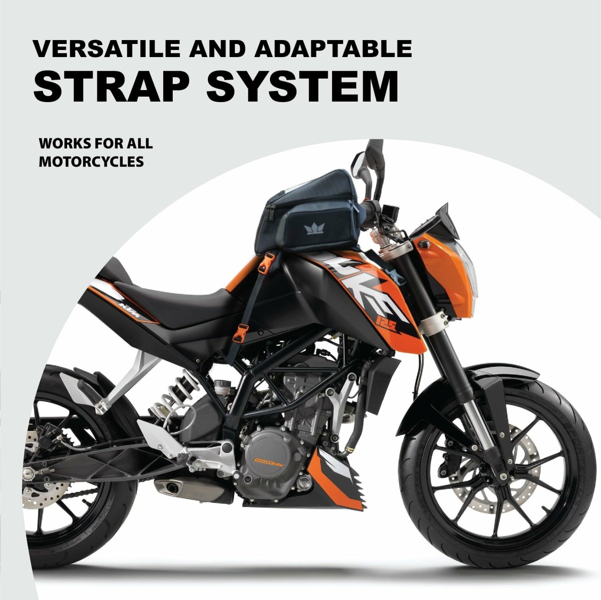 Gods - Gods Zeon R1 (Fibre Tank) - Motorcycle Tank Bag with Capsule Rain Cover - 