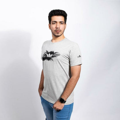 Gods - Grunge Crown Men's Grey Tshirt - Gods Exclusive Collection - Shirts