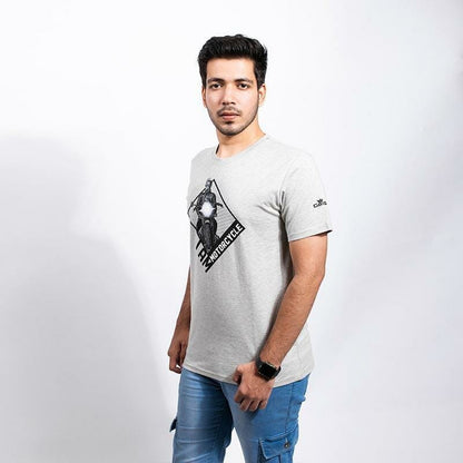 Gods - I Am Motorcycle Men's Grey Tshirt - Gods Exclusive Collection - Shirts