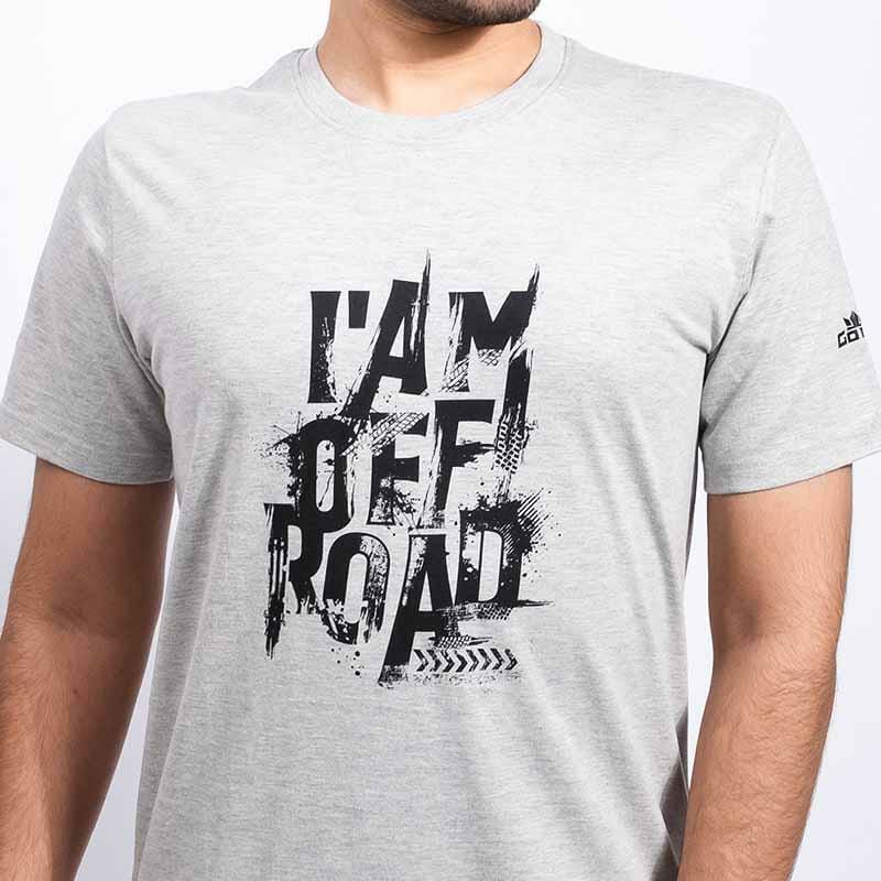 Gods - I am Off - Road Men's Grey Tshirt - Gods Exclusive Collection - Shirts