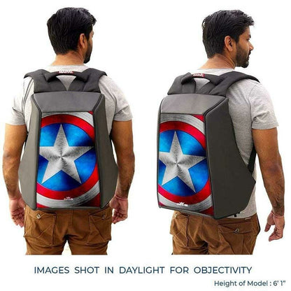 american shield computer notebook laptop backpack Marvel Avengers Exclusive Captain America Shield Ghost Laptop backpack (15.6 inch laptops)