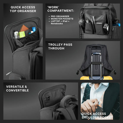 Gods - Phenom - 35 litres, Anti Theft Laptop backpack (15.6 inch laptops) - 