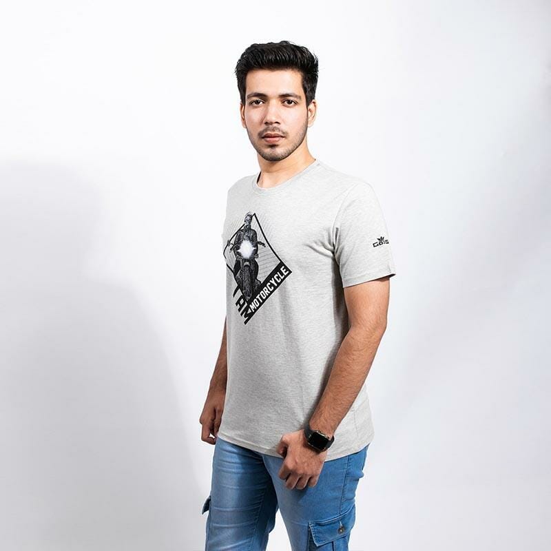 I Am Motorcycle Men's Grey T-shirt - Gods Exclusive Collection - RoadGods