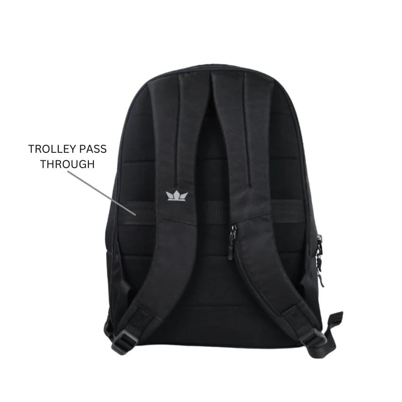 TROLLEY PASS THROUGH & ERGONOMIC SHOULDER STRAPS