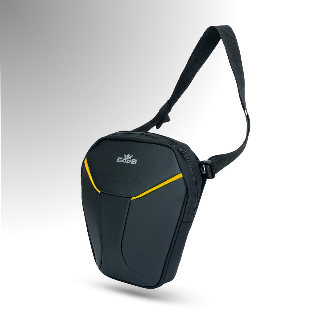 TAUR:  The Ultimate 4-in-1 Riding Gear – Thigh Bag | Waist Bag | Sling Bag | Tank Pouch - Yellow