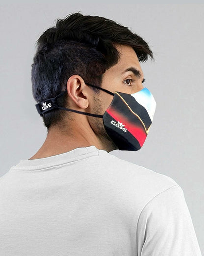 Gods - Xator Combat Face Protector Mask - Black Multi Color - Accessories