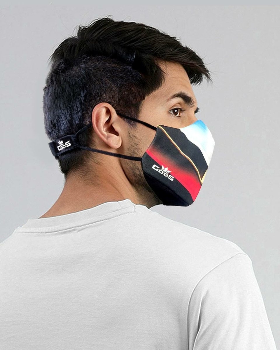 Gods - Xator Combat Face Protector Mask - Black Multi Color - Accessories