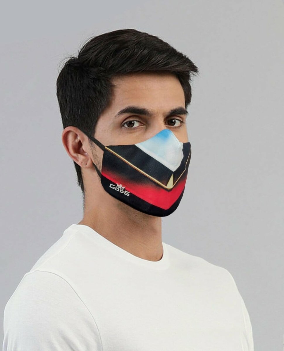 Gods - Xator Combat Face Protector Mask - Black Multi Color - Accessories