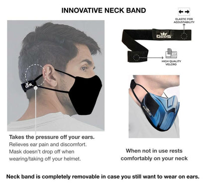 Gods - Xator Combat Face Protector Mask - Color Splash - Accessories