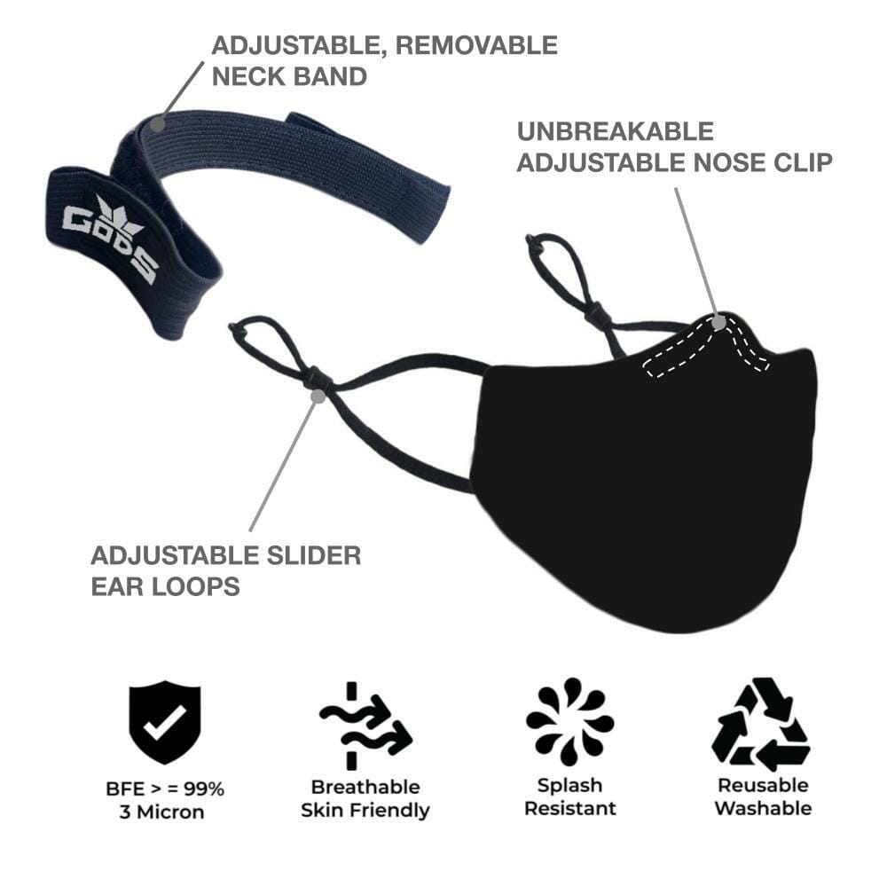 Gods - Xator Combat Face Protector Mask - Color Splash - Accessories