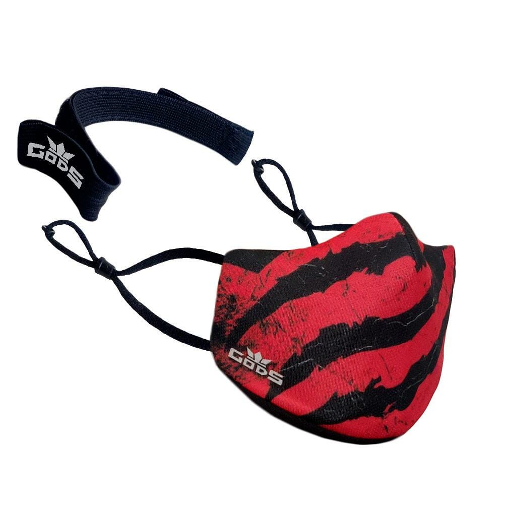 Gods - Xator Combat Face Protector Mask - Red Black Claw - Accessories
