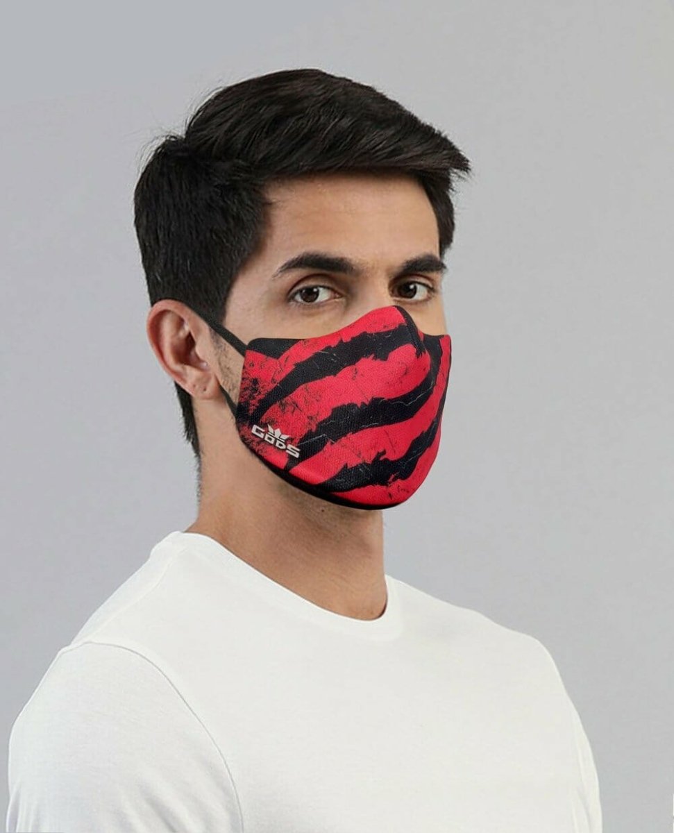 Gods - Xator Combat Face Protector Mask - Red Black Claw - Accessories